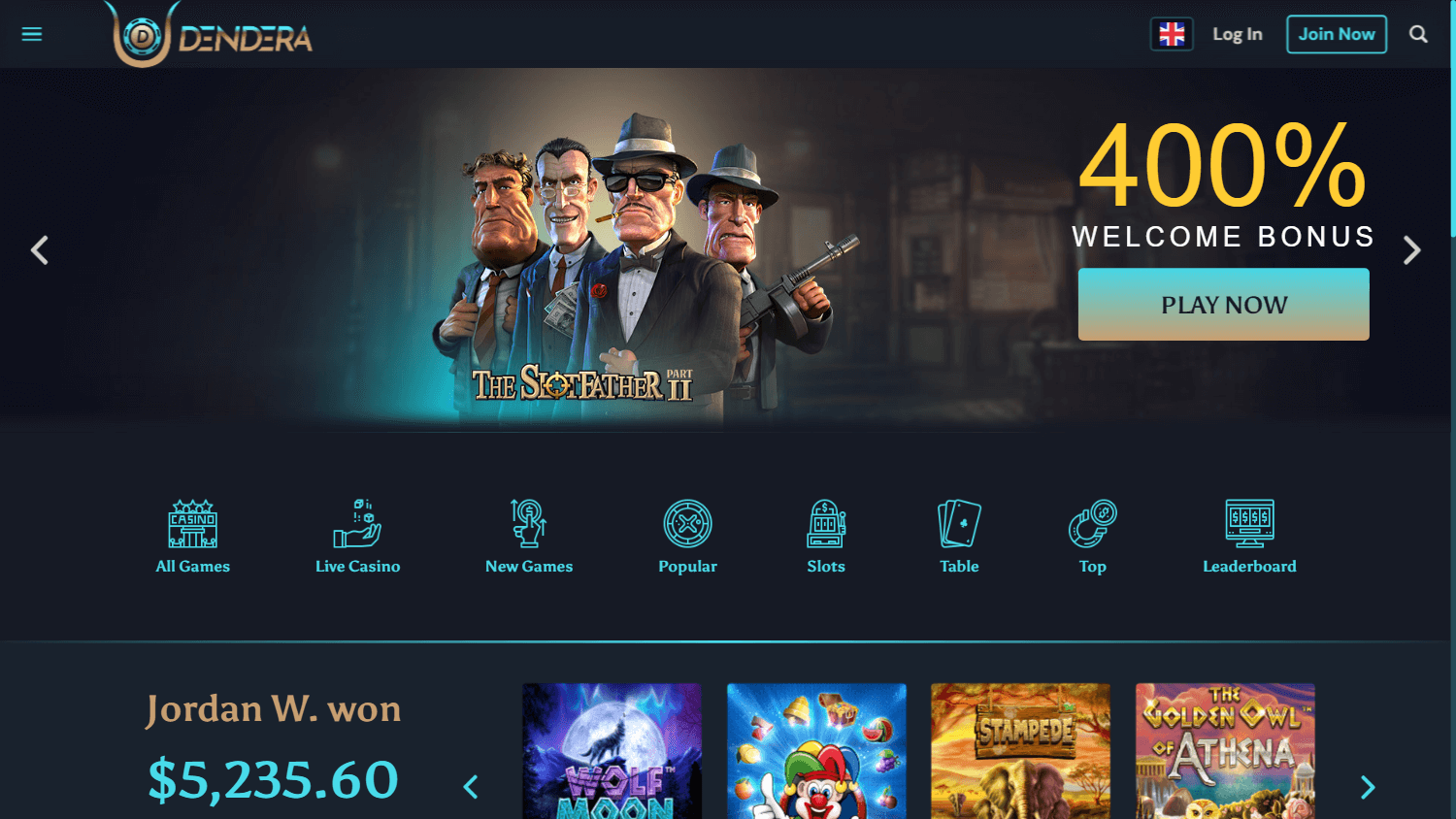 Dendera Casino Desktop screenshot